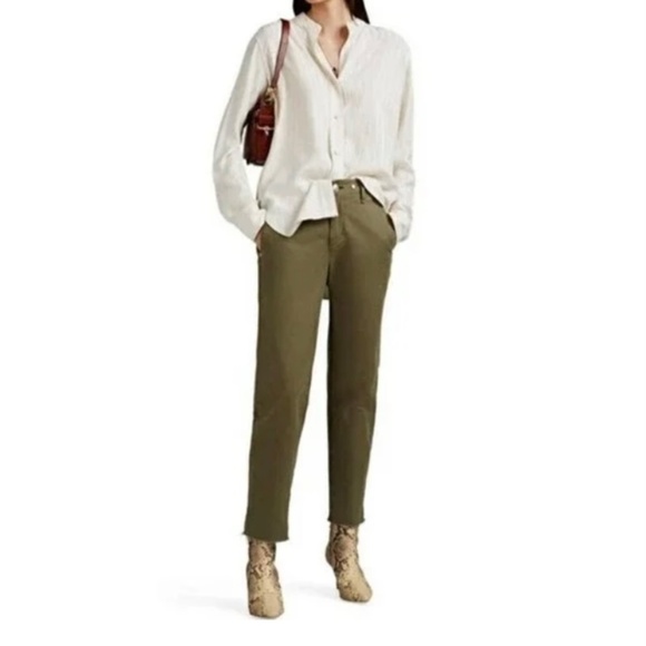 Rag & Bone Adrian Blouse in Striped Turtledove size XS - Picture 3 of 10